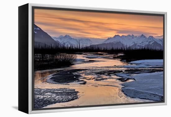 North America, the Usa, Alaska, Chugach Mountains-Bernd Rommelt-Framed Premier Image Canvas