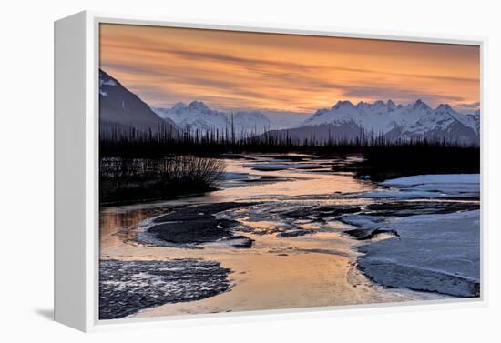 North America, the Usa, Alaska, Chugach Mountains-Bernd Rommelt-Framed Premier Image Canvas