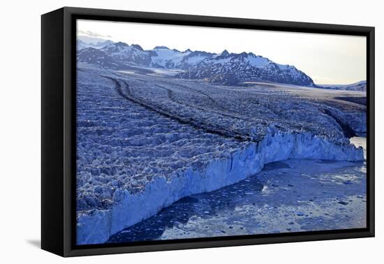 North America, the Usa, Alaska, Columbia Glacier-Bernd Rommelt-Framed Premier Image Canvas