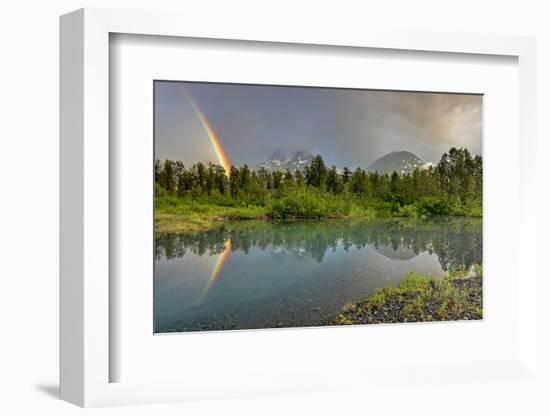 North America, the Usa, Alaska, Scenery, Rainbow,-Bernd Rommelt-Framed Photographic Print