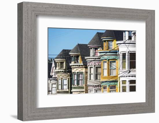 North America, USA, America, California, San Francisco. colurful house in Height & Ashbury-Jordan Banks-Framed Photographic Print