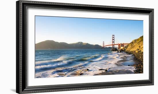 North America, USA, America, California, San Francisco, View of the Golden Gate bridge from Marshal-Jordan Banks-Framed Photographic Print