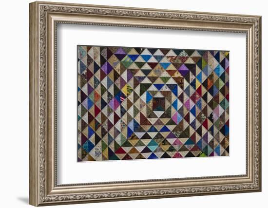 North America, USA,  Georgia; Quilts on display in Savannah.-Joanne Wells-Framed Photographic Print