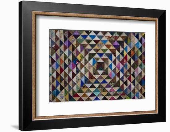 North America, USA,  Georgia; Quilts on display in Savannah.-Joanne Wells-Framed Photographic Print