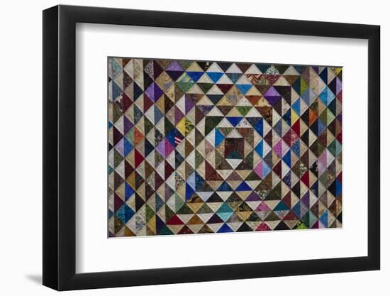 North America, USA,  Georgia; Quilts on display in Savannah.-Joanne Wells-Framed Photographic Print