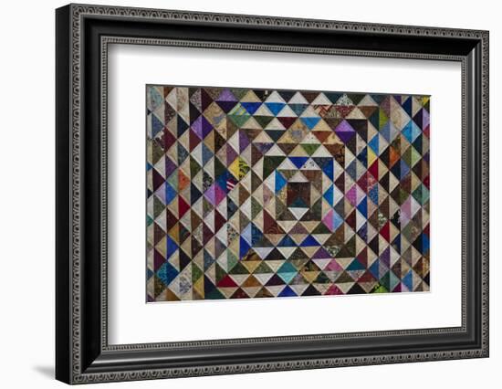 North America, USA,  Georgia; Quilts on display in Savannah.-Joanne Wells-Framed Photographic Print