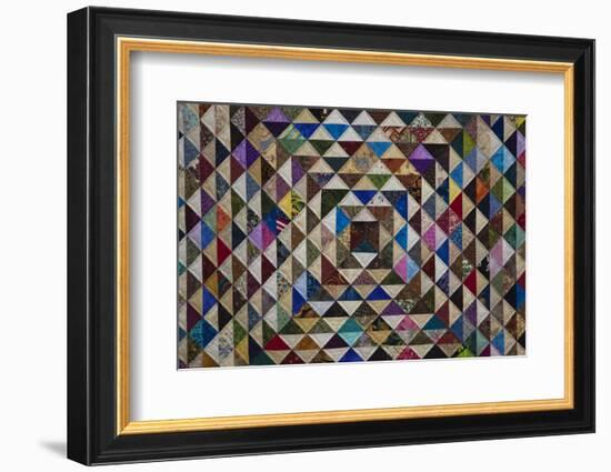 North America, USA,  Georgia; Quilts on display in Savannah.-Joanne Wells-Framed Photographic Print