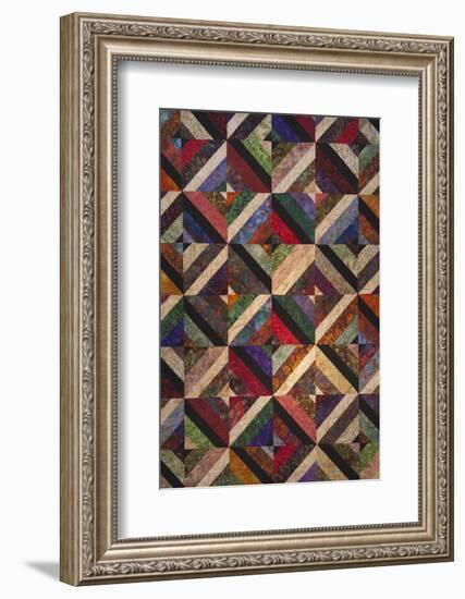 North America, USA,  Georgia; Quilts on display in Savannah.-Joanne Wells-Framed Photographic Print