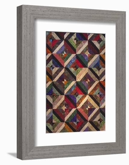 North America, USA,  Georgia; Quilts on display in Savannah.-Joanne Wells-Framed Photographic Print