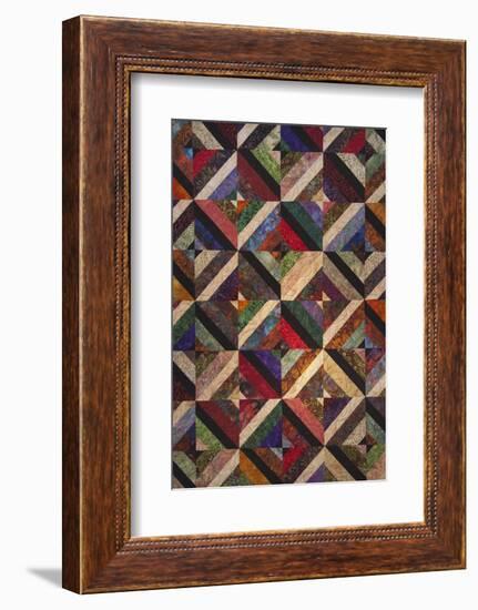 North America, USA,  Georgia; Quilts on display in Savannah.-Joanne Wells-Framed Photographic Print