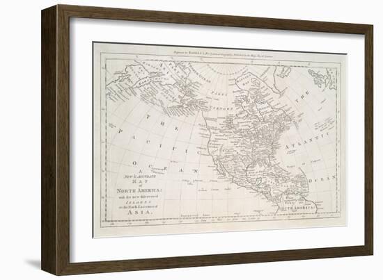 North America with New Discovered Islands-The Vintage Collection-Framed Giclee Print