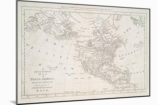 North America with New Discovered Islands-The Vintage Collection-Mounted Giclee Print