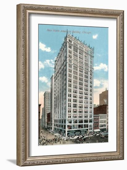 North American Building, Chicago--Framed Art Print