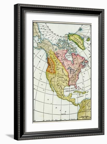 North American Colonies at the Close of the French and Indian War, c.1760-null-Framed Giclee Print