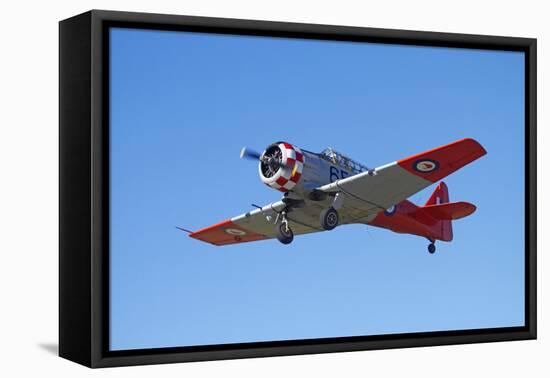 North American Harvard, or T-6 Texan, or SNJ, War Plane-David Wall-Framed Premier Image Canvas