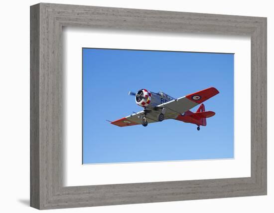 North American Harvard, or T-6 Texan, or SNJ, War Plane-David Wall-Framed Photographic Print