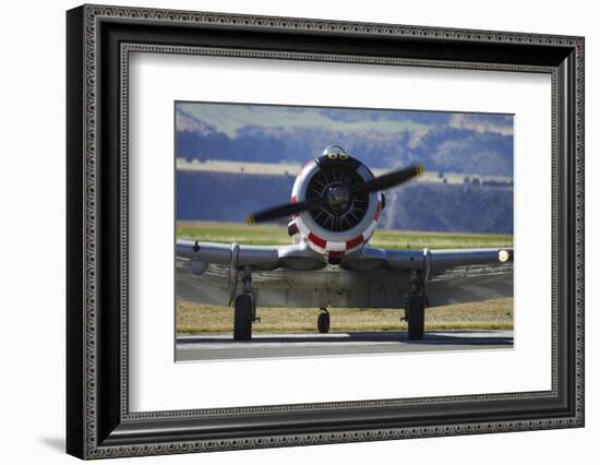 North American Harvard, or T-6 Texan, or SNJ, War Plane-David Wall-Framed Photographic Print