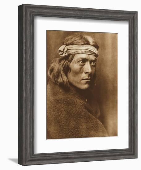 North American Indian, a Zuni Governor-Edward S. Curtis-Framed Giclee Print