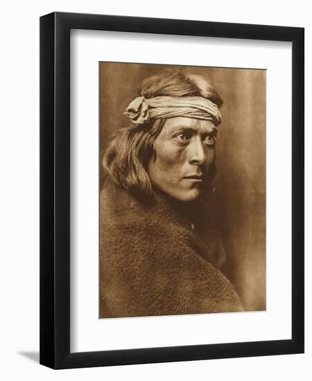 North American Indian, a Zuni Governor-Edward S. Curtis-Framed Giclee Print