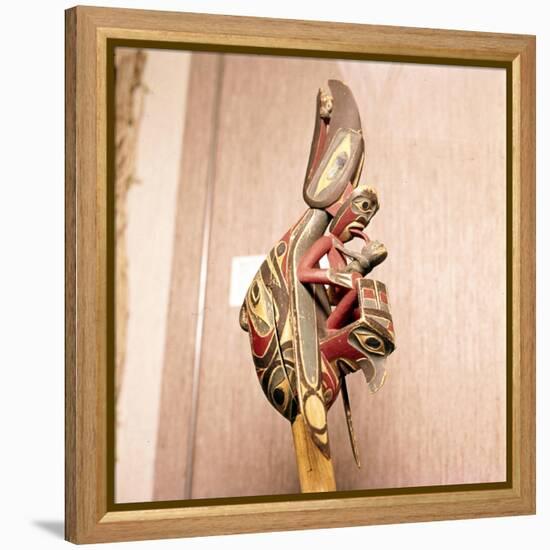 North American Indian Shaman's Rattle, Thunderbird-Unknown-Framed Premier Image Canvas