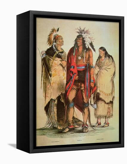 North American Indians-George Catlin-Framed Premier Image Canvas