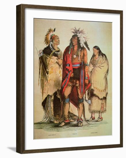 North American Indians-George Catlin-Framed Giclee Print