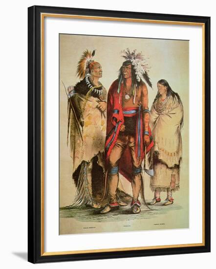 North American Indians-George Catlin-Framed Giclee Print