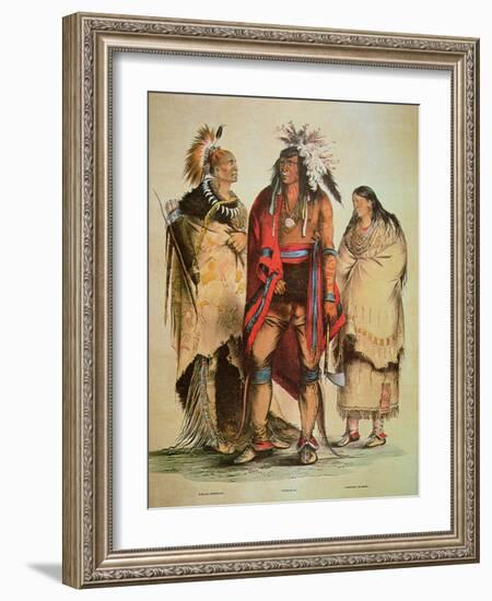 North American Indians-George Catlin-Framed Giclee Print