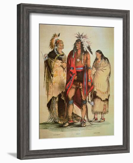 North American Indians-George Catlin-Framed Giclee Print