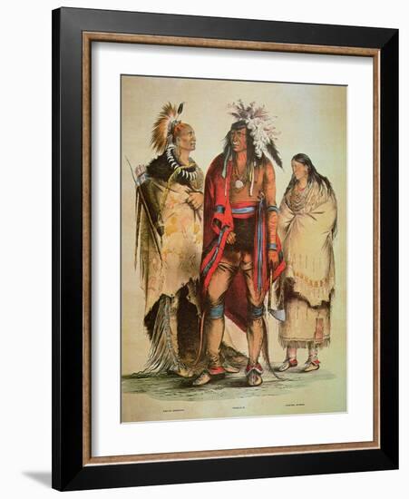 North American Indians-George Catlin-Framed Giclee Print