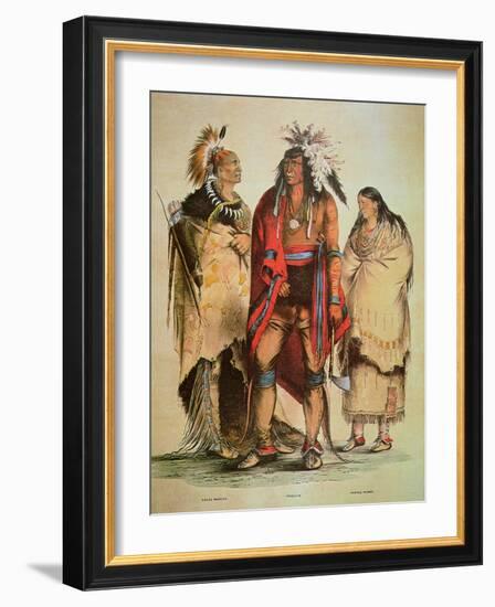 North American Indians-George Catlin-Framed Giclee Print