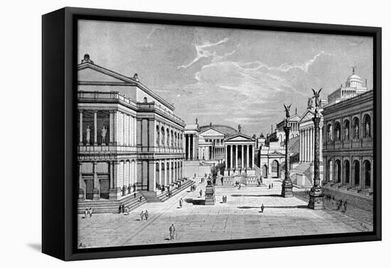 North and East Sides of the Forum, Rome-C Hulsen-Framed Premier Image Canvas