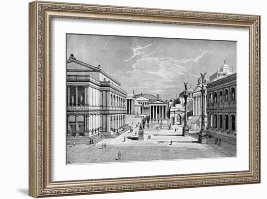 North and East Sides of the Forum, Rome-C Hulsen-Framed Giclee Print