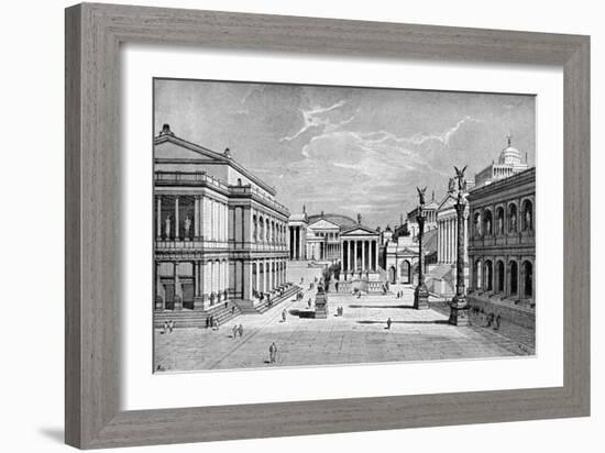 North and East Sides of the Forum, Rome-C Hulsen-Framed Giclee Print