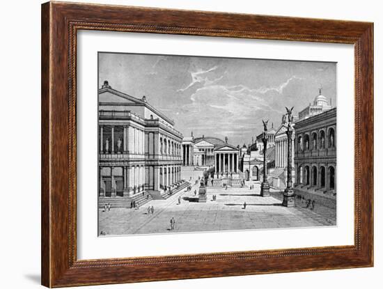 North and East Sides of the Forum, Rome-C Hulsen-Framed Giclee Print
