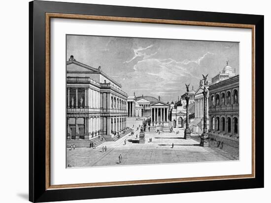 North and East Sides of the Forum, Rome-C Hulsen-Framed Giclee Print