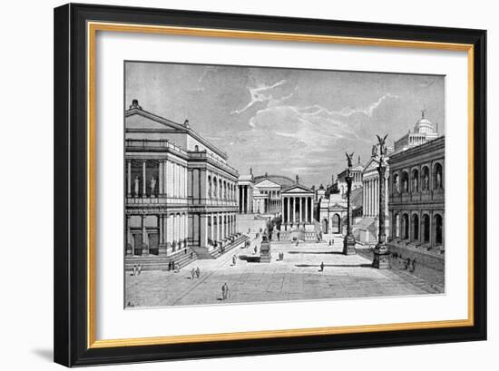 North and East Sides of the Forum, Rome-C Hulsen-Framed Giclee Print