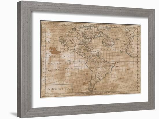 North and South America in its Principal Divisions, London, 1767-John Spilsbury-Framed Giclee Print