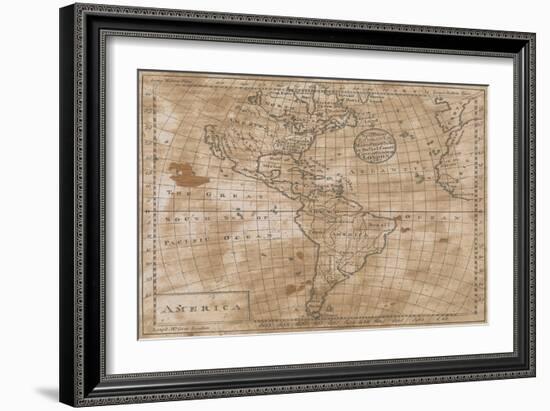 North and South America in its Principal Divisions, London, 1767-John Spilsbury-Framed Giclee Print