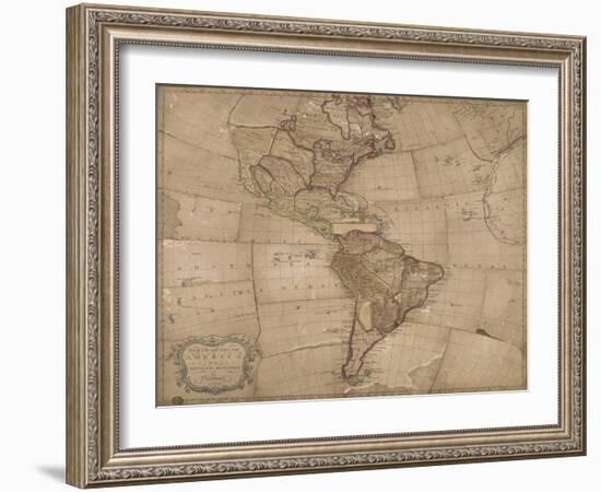 North and South America in its Principal Divisions, London, 1767-John Spilsbury-Framed Giclee Print