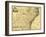 North and South Carolina & Georgia - Panoramic Map-Lantern Press-Framed Art Print