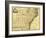 North and South Carolina & Georgia - Panoramic Map-Lantern Press-Framed Art Print