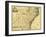 North and South Carolina & Georgia - Panoramic Map-Lantern Press-Framed Art Print