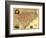 North and South Carolina - Panoramic Map-Lantern Press-Framed Art Print