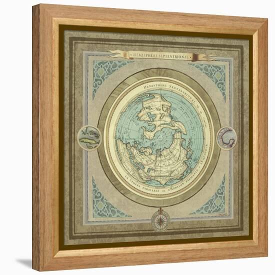 North and South Maps I-Elizabeth Medley-Framed Stretched Canvas