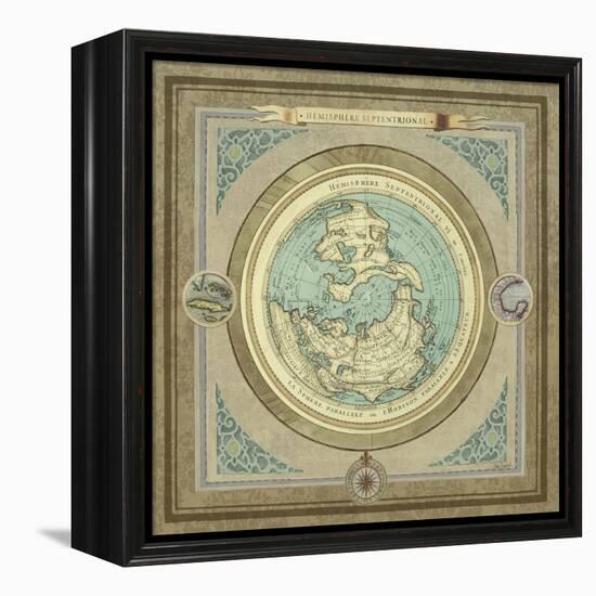 North and South Maps I-Elizabeth Medley-Framed Stretched Canvas