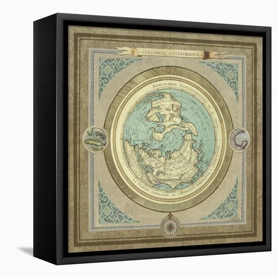 North and South Maps I-Elizabeth Medley-Framed Stretched Canvas