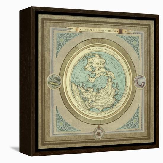 North and South Maps I-Elizabeth Medley-Framed Stretched Canvas