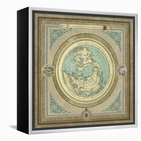 North and South Maps I-Elizabeth Medley-Framed Stretched Canvas