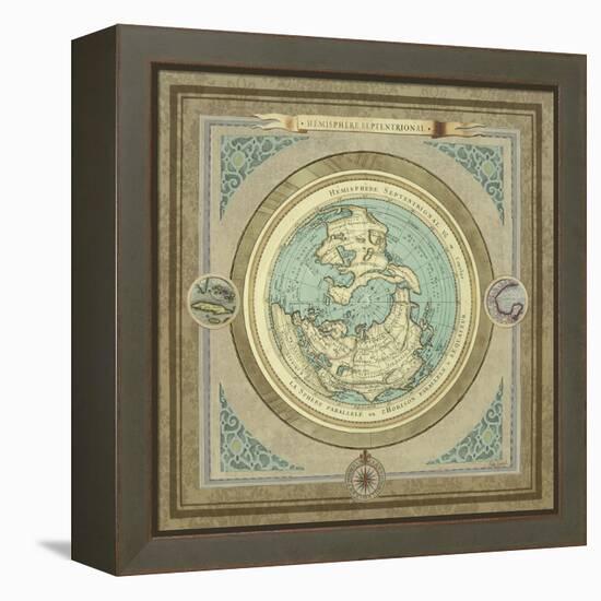 North and South Maps I-Elizabeth Medley-Framed Stretched Canvas